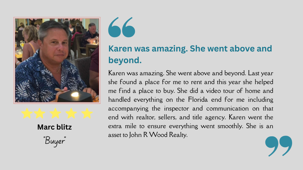 Pet Loving Homebuyer testimonial in SWFL pet friendly community.