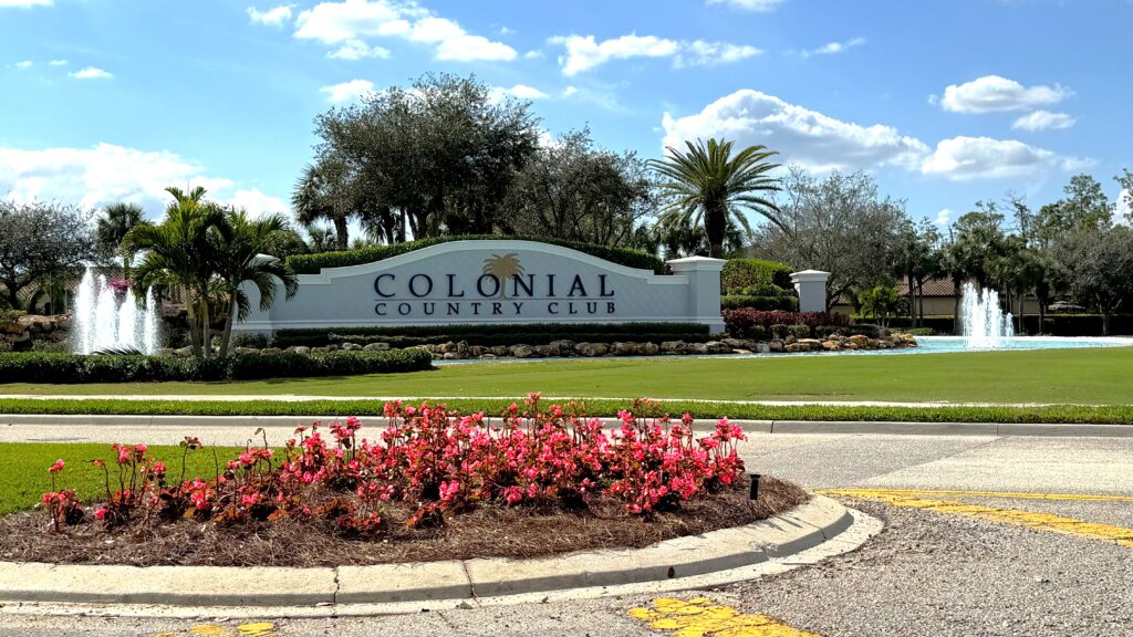 Colonial Country Club in Fort Myers, Florida.
