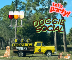 Doggie Social Hour at RAD Corkscrew Winery in Estero Florida
