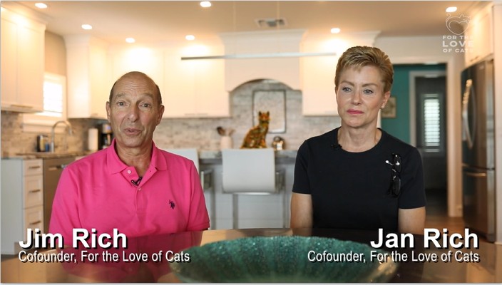 Jim and Jan Rich from For The Love of Cats Naples Cat Rescue Collier County